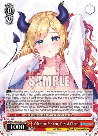 Valentine for You, Yuzuki Choco (SR) - HOL/W104-E075S - Super Rare available at 401 Games Canada