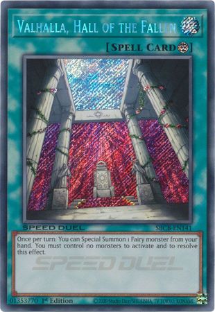 Valhalla, Hall of the Fallen - SBCB-EN141 - Secret Rare - 1st Edition available at 401 Games Canada