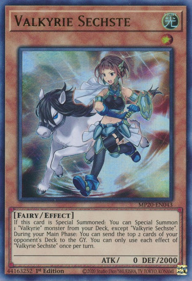 Valkyrie Sechste - MP20-EN043 - Ultra Rare - 1st Edition available at 401 Games Canada