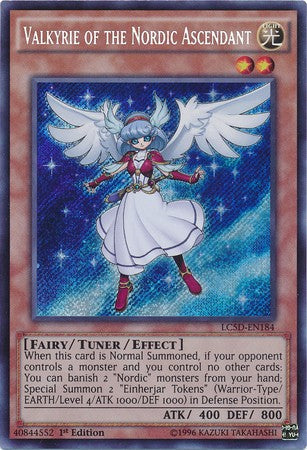 Valkyrie of the Nordic Ascendant - LC5D-EN184 - Secret Rare - 1st Edition available at 401 Games Canada