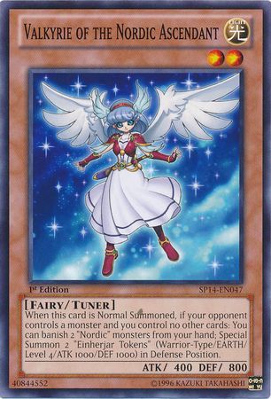 Valkyrie of the Nordic Ascendant - SP14-EN047 - Starfoil Rare - 1st Edition available at 401 Games Canada