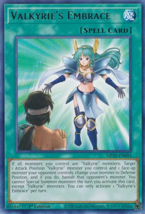 Valkyrie's Embrace - MP20-EN091 - Rare - 1st Edition available at 401 Games Canada