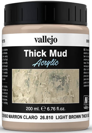 Vallejo - Diorama Effects - Ground Texture - Light Brown Thick Mud available at 401 Games Canada