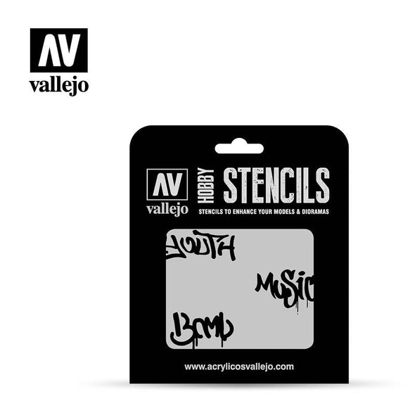 Vallejo - Hobby Stencils - Street Art #1 available at 401 Games Canada