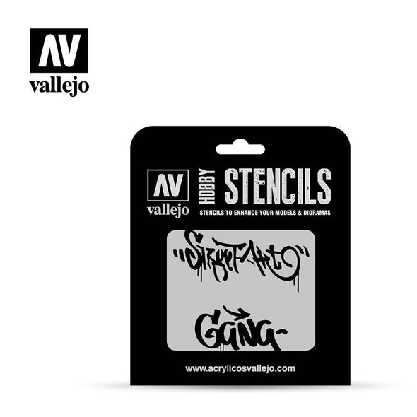 Vallejo - Hobby Stencils - Street Art #2 available at 401 Games Canada