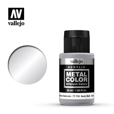 Vallejo - Metal Color - Semi Mate Aluminium available at 401 Games Canada