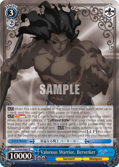 Valorous Warrior, Berserker - FS/S64-E087 - Rare available at 401 Games Canada