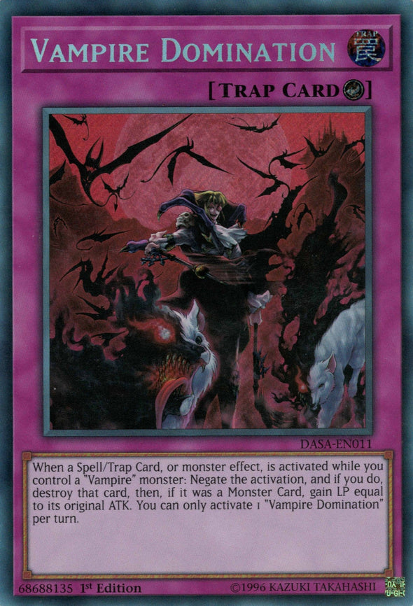 Vampire Domination - DASA-EN011 - Secret Rare - 1st Edition available at 401 Games Canada