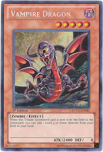 Vampire Dragon - EXVC-EN081 - Secret Rare - 1st Edition available at 401 Games Canada