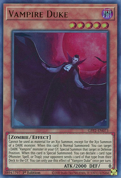 Vampire Duke - GFP2-EN073 - Ultra Rare - 1st Edition available at 401 Games Canada