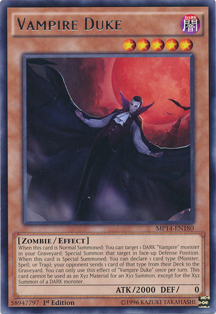 Vampire Duke - MP14-EN180 - Rare - 1st Edition available at 401 Games Canada