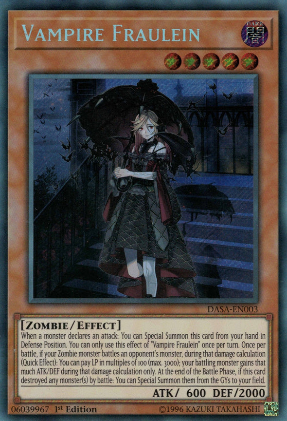 Vampire Fraulein - DASA-EN003 - Secret Rare - 1st Edition available at 401 Games Canada