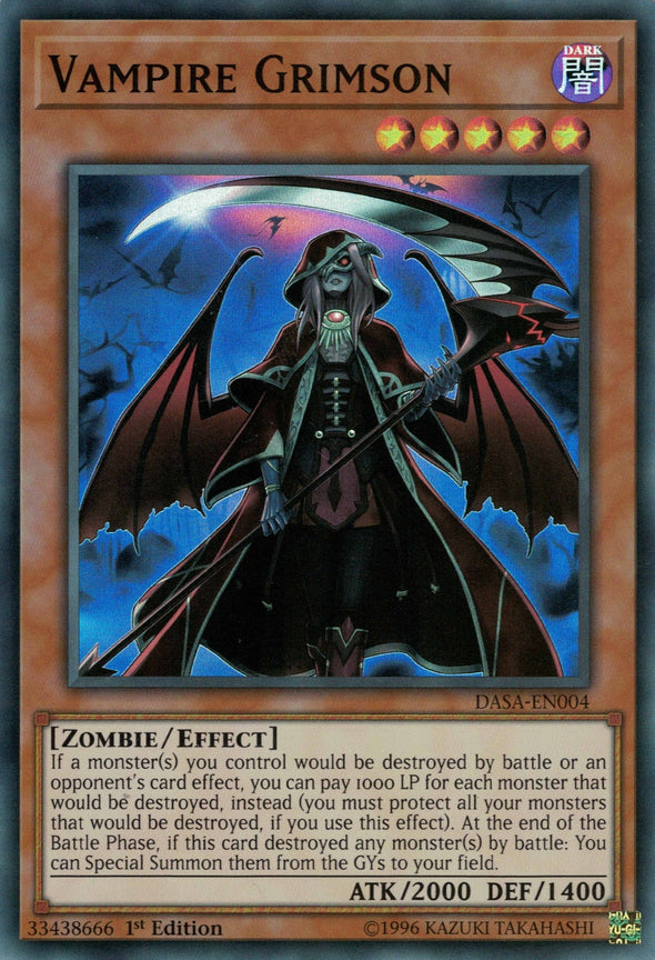 Vampire Grimson - DASA-EN004 - Super Rare - 1st Edition available at 401 Games Canada