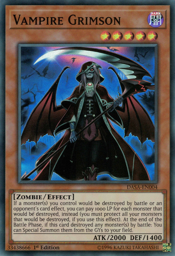 Vampire Grimson - DASA-EN004 - Super Rare - 1st Edition available at 401 Games Canada