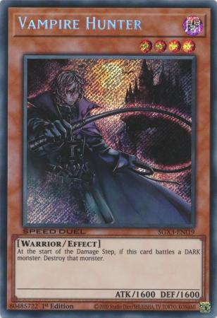 401 Games Canada - Vampire Hunter - SGX3-ENI19 - Secret Rare - 1st Edition 401 Games Canada - Vampire Hunter - SGX3-ENI19 - Secret Rare - 1st Edition