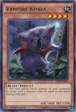 Vampire Koala (Shatterfoil) - BP03-EN094 - Shatterfoil Rare - 1st Edition available at 401 Games Canada