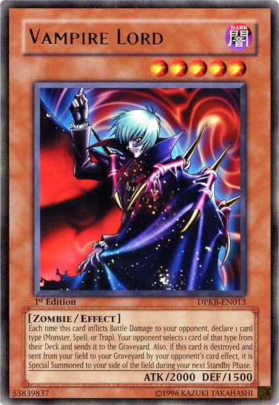 Vampire Lord - DPKB-EN013 - Rare - 1st Edition available at 401 Games Canada