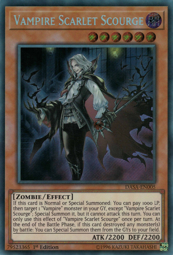 Vampire Scarlet Scourge - DASA-EN005 - Secret Rare - 1st Edition available at 401 Games Canada