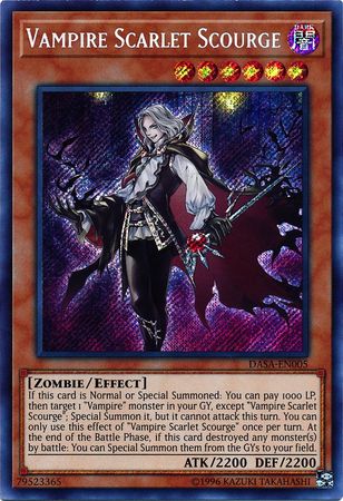 Vampire Scarlet Scourge - DASA-EN005 - Secret Rare - Unlimited available at 401 Games Canada