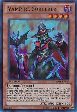 Vampire Sorcerer - SHSP-EN029 - Ultra Rare - 1st Edition available at 401 Games Canada