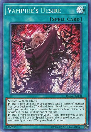 Vampire's Desire - DASA-EN008 - Secret Rare - Unlimited available at 401 Games Canada