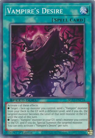Vampire's Desire - SGX3-ENC18 - Common - 1st Edition available at 401 Games Canada