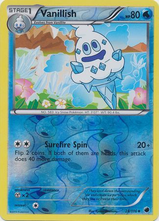Vanillish - 28/116 - Uncommon - Reverse Holo available at 401 Games Canada