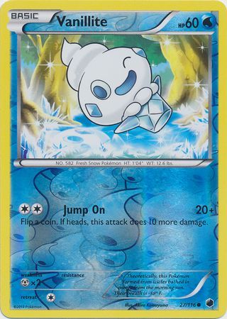 Vanillite - 27/116 - Common - Reverse Holo available at 401 Games Canada