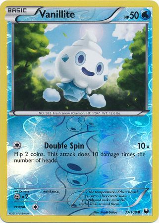 Vanillite - 33/108 - Common - Reverse Holo available at 401 Games Canada