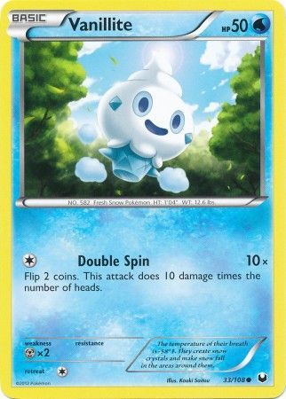 Vanillite - 33/108 - Common available at 401 Games Canada