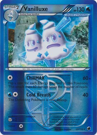 Vanilluxe - 29/116 - Rare - Reverse Holo available at 401 Games Canada