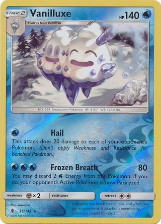 Vanilluxe - 35/145 - Rare - Reverse Holo available at 401 Games Canada