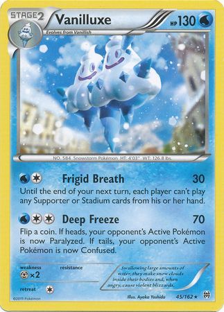 Vanilluxe - 45/162 - Rare available at 401 Games Canada