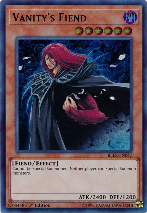 Vanity's Fiend - BLLR-EN047 - Ultra Rare - 1st Edition available at 401 Games Canada