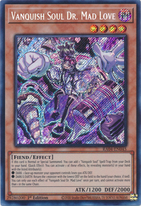 Vanquish Soul Dr. Mad Love (Secret Rare) - RA04-EN045 - Secret Rare - 1st Edition