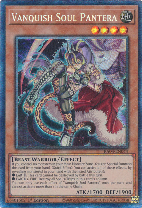 Vanquish Soul Pantera (PCR) - RA04-EN044 - Prismatic Collector's Rare - 1st Edition