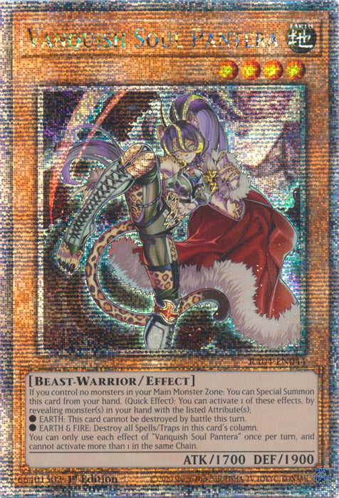 Vanquish Soul Pantera - RA04-EN044 - Quarter Century Secret Rare - 1st Edition