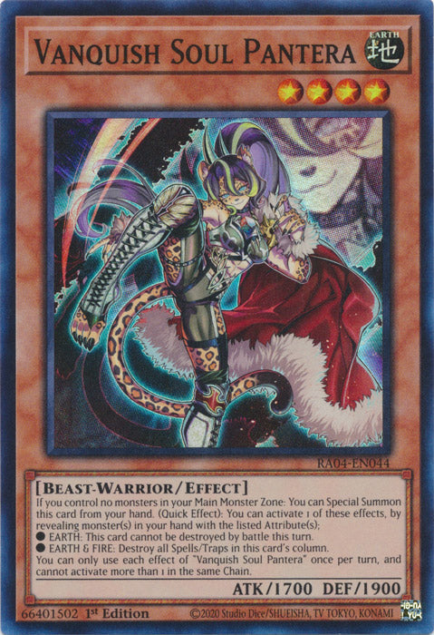 Vanquish Soul Pantera - RA04-EN044 - Super Rare - 1st Edition