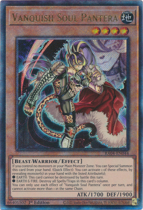 Vanquish Soul Pantera (PUR) - RA04-EN044 - Prismatic Ultimate Rare - 1st Edition