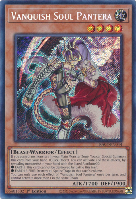 Vanquish Soul Pantera (Secret Rare) - RA04-EN044 - Secret Rare - 1st Edition