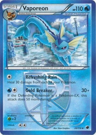 Vaporeon - 20/116 - Uncommon available at 401 Games Canada