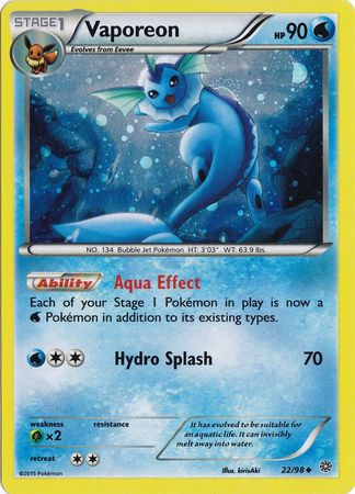 Vaporeon - 22/98 - Alternate Holo - Promo available at 401 Games Canada