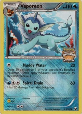 Vaporeon - 25/108 - Promo (Regional Championships 2012-13) available at 401 Games Canada