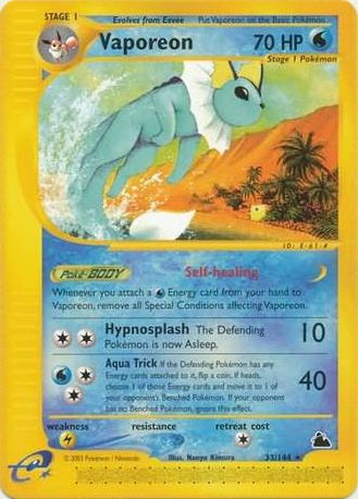 Vaporeon - 33/144 - Rare available at 401 Games Canada