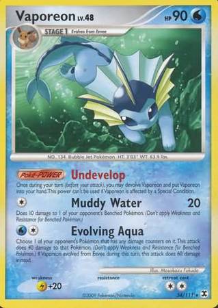 Vaporeon - 34/111 - Rare available at 401 Games Canada