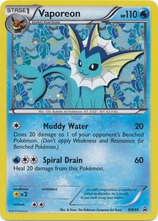 Vaporeon - BW89 - Holo Promo available at 401 Games Canada