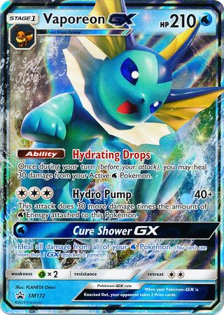 Vaporeon GX - SM172 - Promo available at 401 Games Canada