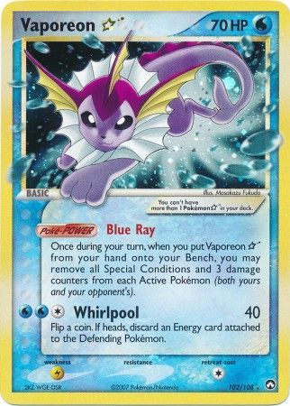 Vaporeon Gold Star - 102/108 - Ultra Rare available at 401 Games Canada