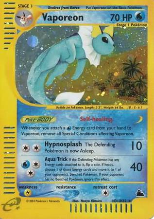 Vaporeon - H31/H32 - Holo available at 401 Games Canada