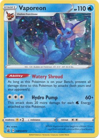 401 Games Canada - Vaporeon - SWSH072 - Holo Promo 401 Games Canada - Vaporeon - SWSH072 - Holo Promo